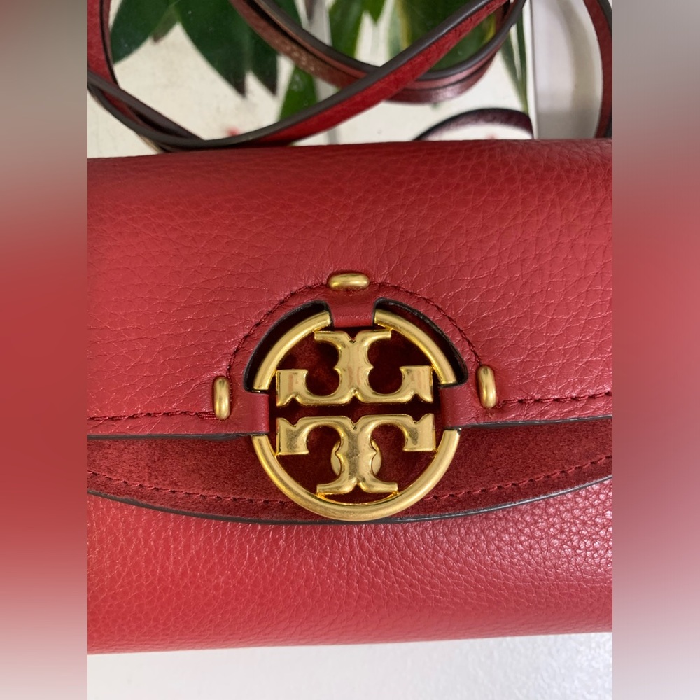 💕👜 TORY BURCH Crossbody Red Leather Bag - Picture 13 of 14